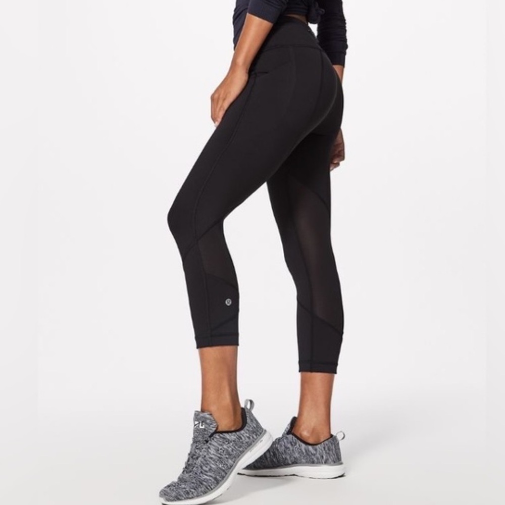 Lululemon Pace Rival Crop leggings black size 4